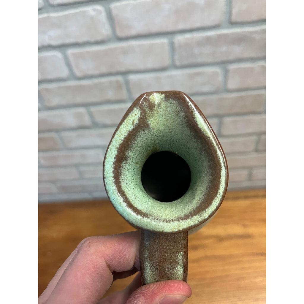 Vintage c1962 Frankoma Prairie Green Pitcher #835 Stoneware 8" Tall
