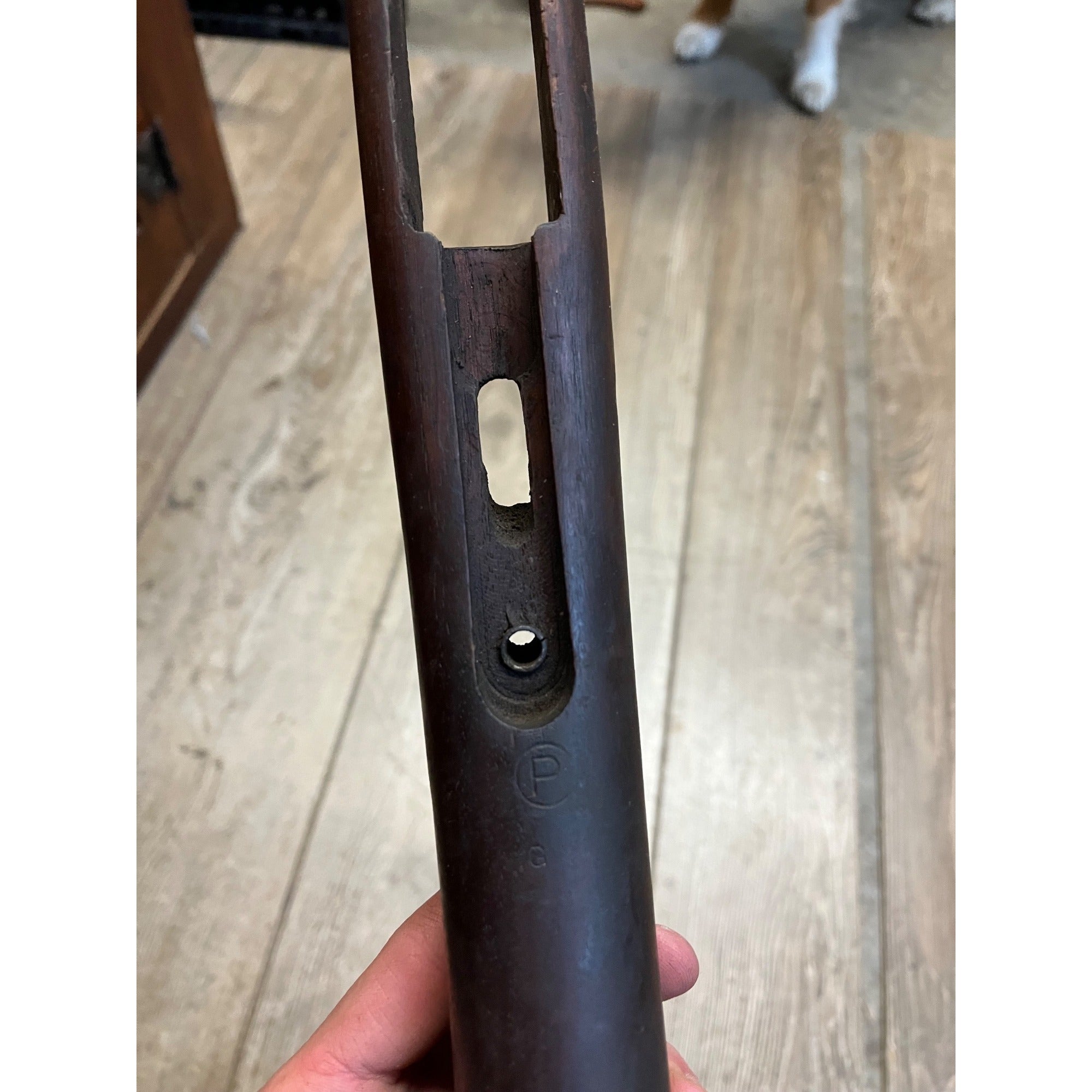 Original US 1903 Springfield Rifle Stock w/ Trapdoor Buttplate Proof P WWI Military