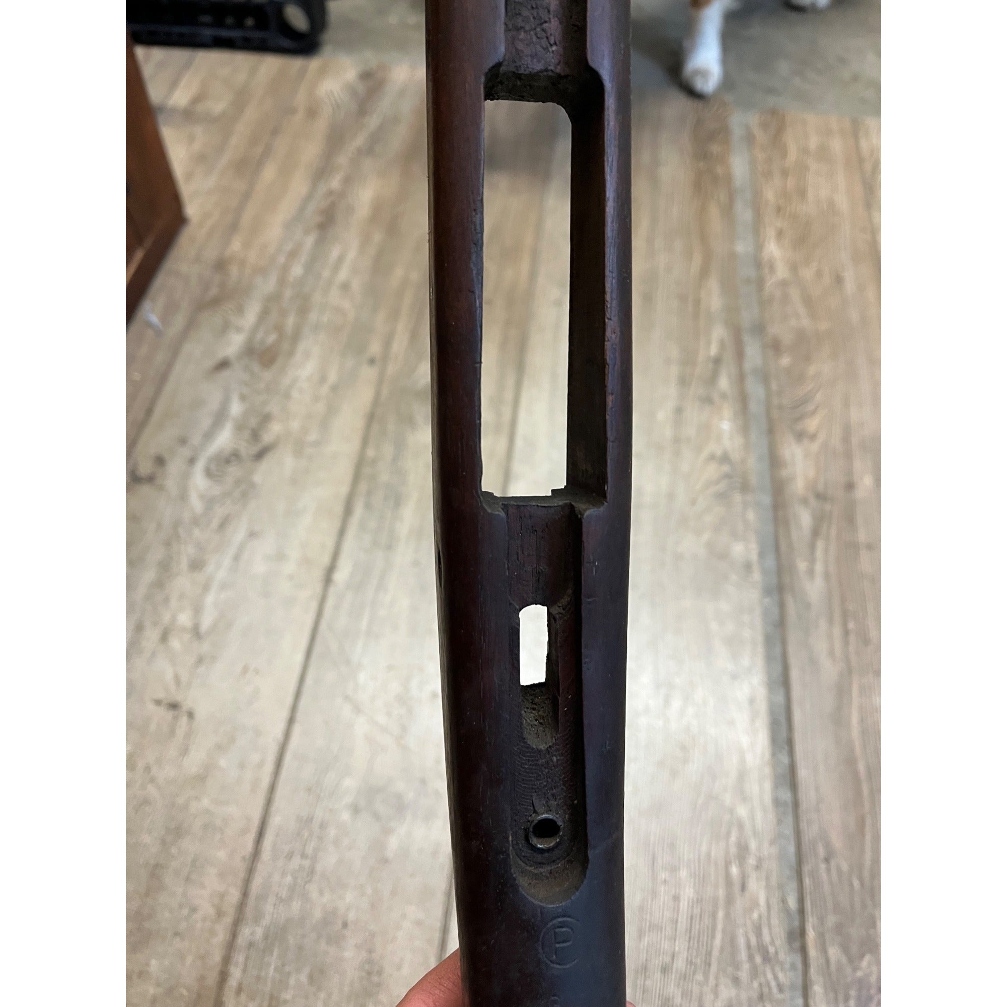 Original US 1903 Springfield Rifle Stock w/ Trapdoor Buttplate Proof P WWI Military