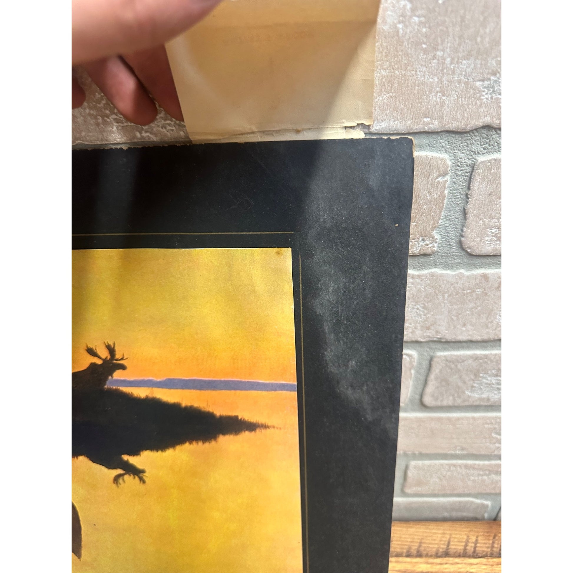 Antique 1908 Frederic Remington Hunt Print "Coming to the Call" Signed Proof