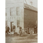 Original 1900s Curtiss Wisconsin Hall & Saloon Cabinet Photo Tavern Clark County
