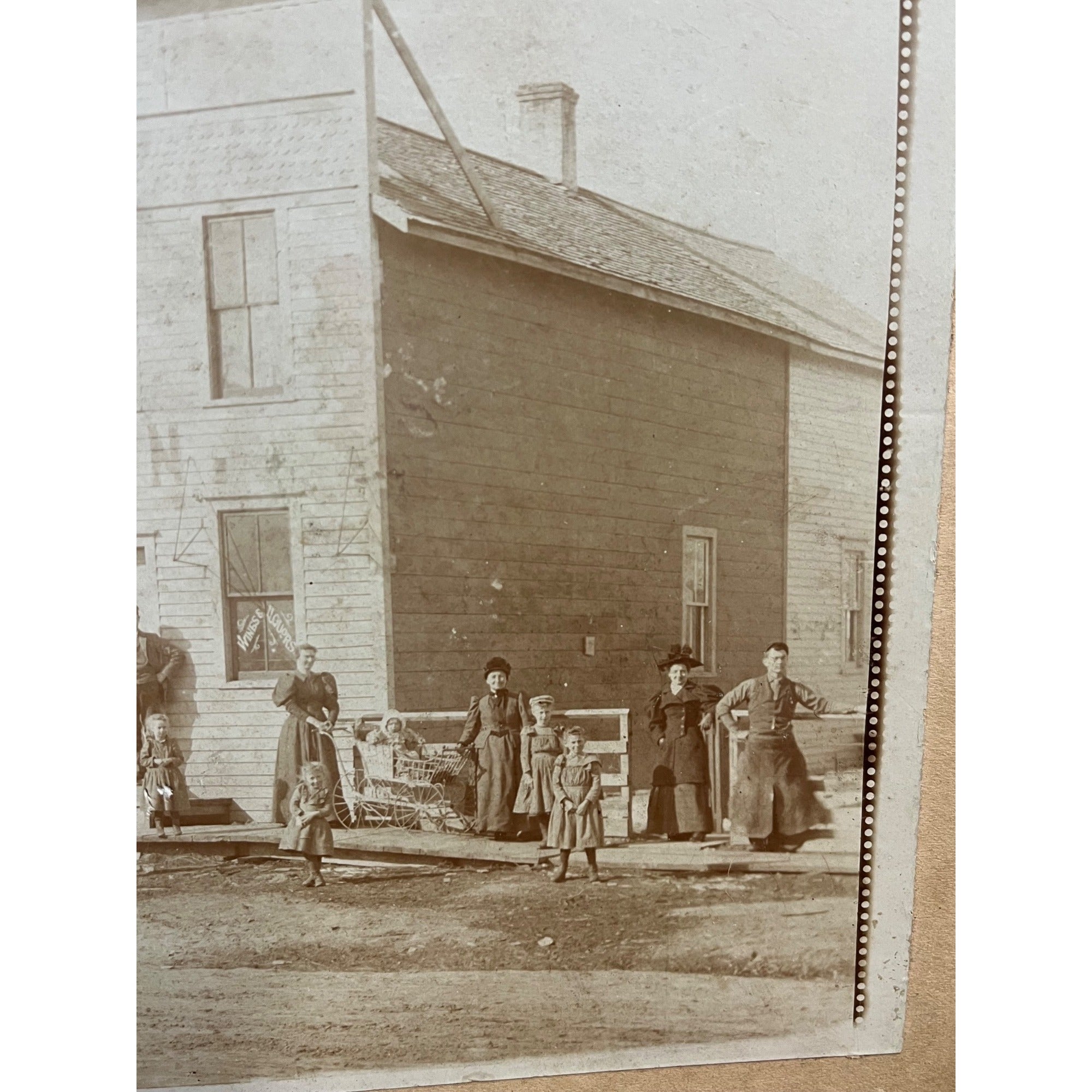 Original 1900s Curtiss Wisconsin Hall & Saloon Cabinet Photo Tavern Clark County