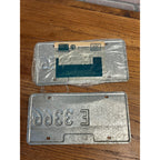 Vintage Illinois License Plates With Red Cardinal Land of Lincoln 1997 Pair