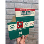 Vintage Seven Up 7up NOS Soda Carrier Totes Advertising Bottle Carrier