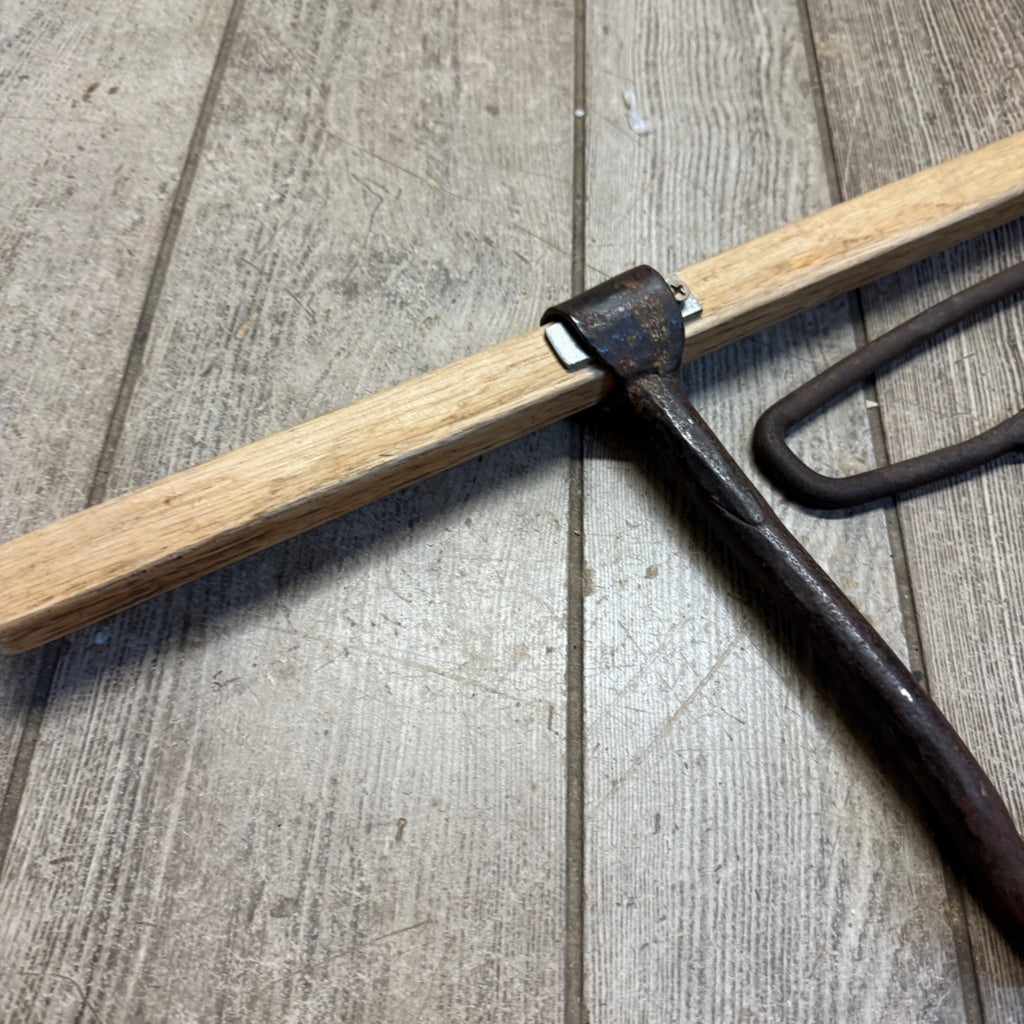 Antique Cast Iron Hay Hooks Steampunk Industrial Grab Meat