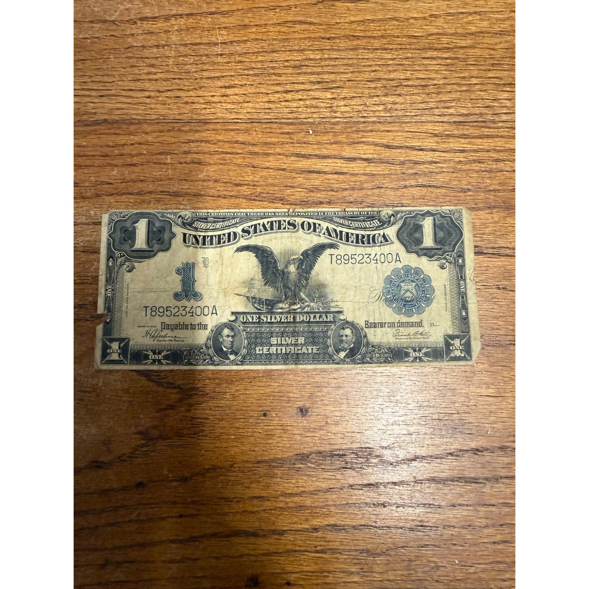 1899 $1 Black Eagle Silver Certificate Large Size US Bank Note United States