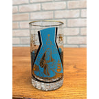 Vintage Roerig Pfizer Apothecary Pharmacy Rx Gold Trim Highball Glass (1) Single