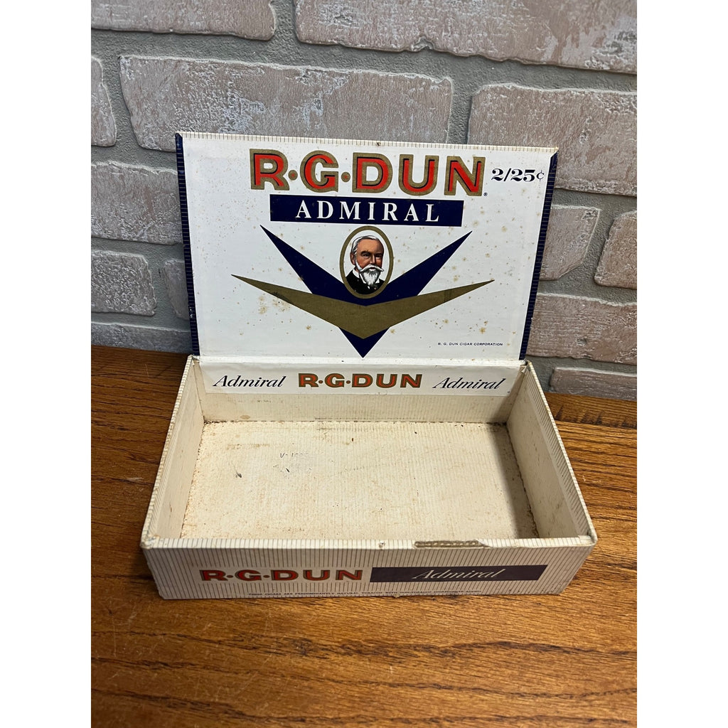 Vintage R.G. Dun Admiral Cigar Box Advertising Store Display Pressed Cardboard