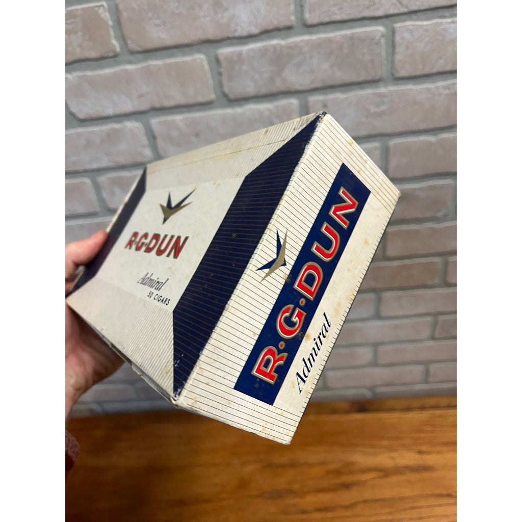 Vintage R.G. Dun Admiral Cigar Box Advertising Store Display Pressed Cardboard