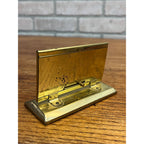 Vintage 1940s Brass Perpetual Desk Calendar ART DECO Sliding