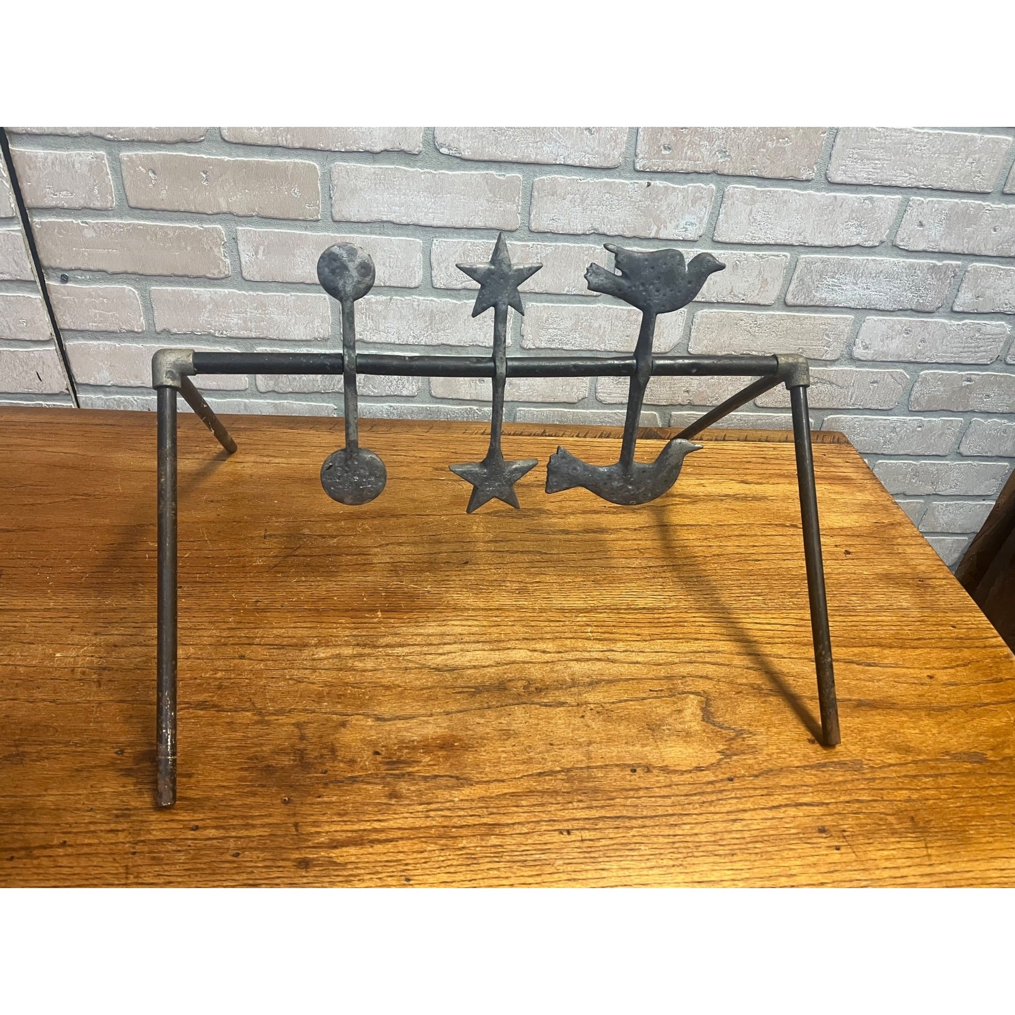 Antique Cast Iron Evans Shooting Gallery Target Set Carnival Circus Game Chicago