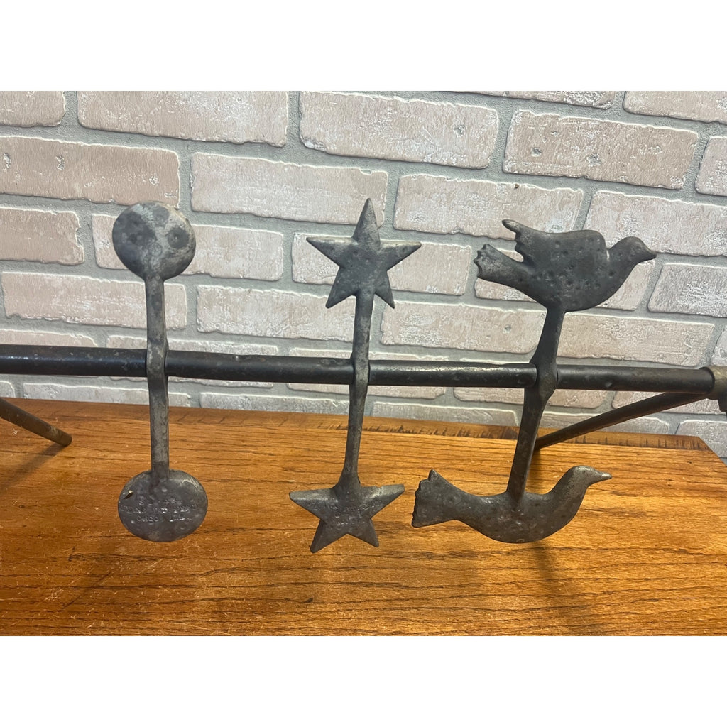 Antique Cast Iron Evans Shooting Gallery Target Set Carnival Circus Game Chicago