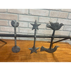 Antique Cast Iron Evans Shooting Gallery Target Set Carnival Circus Game Chicago