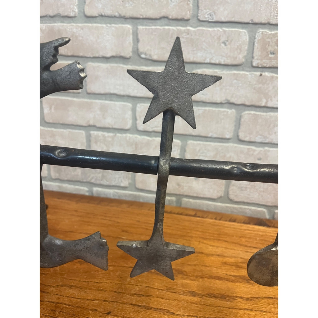 Antique Cast Iron Evans Shooting Gallery Target Set Carnival Circus Game Chicago