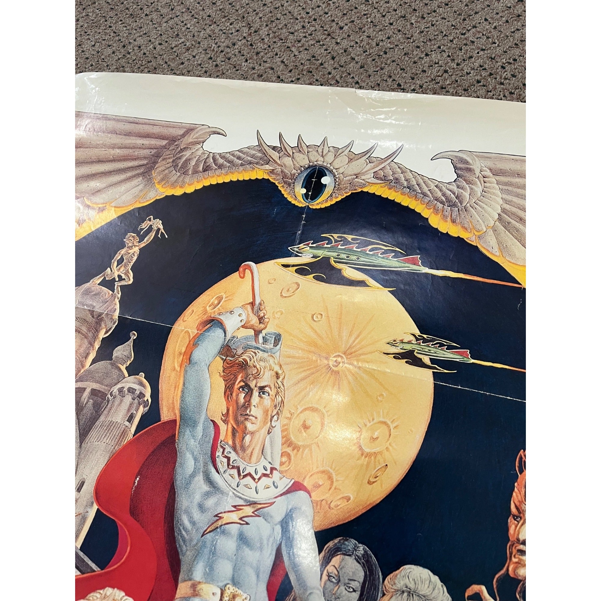 Vintage 1974 Flesh Gordon One-Sheet Original Movie Poster 27x41