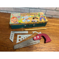 Vintage Howdy Doody Official Ranch House Metal Tool Box w/ Tools 1950s