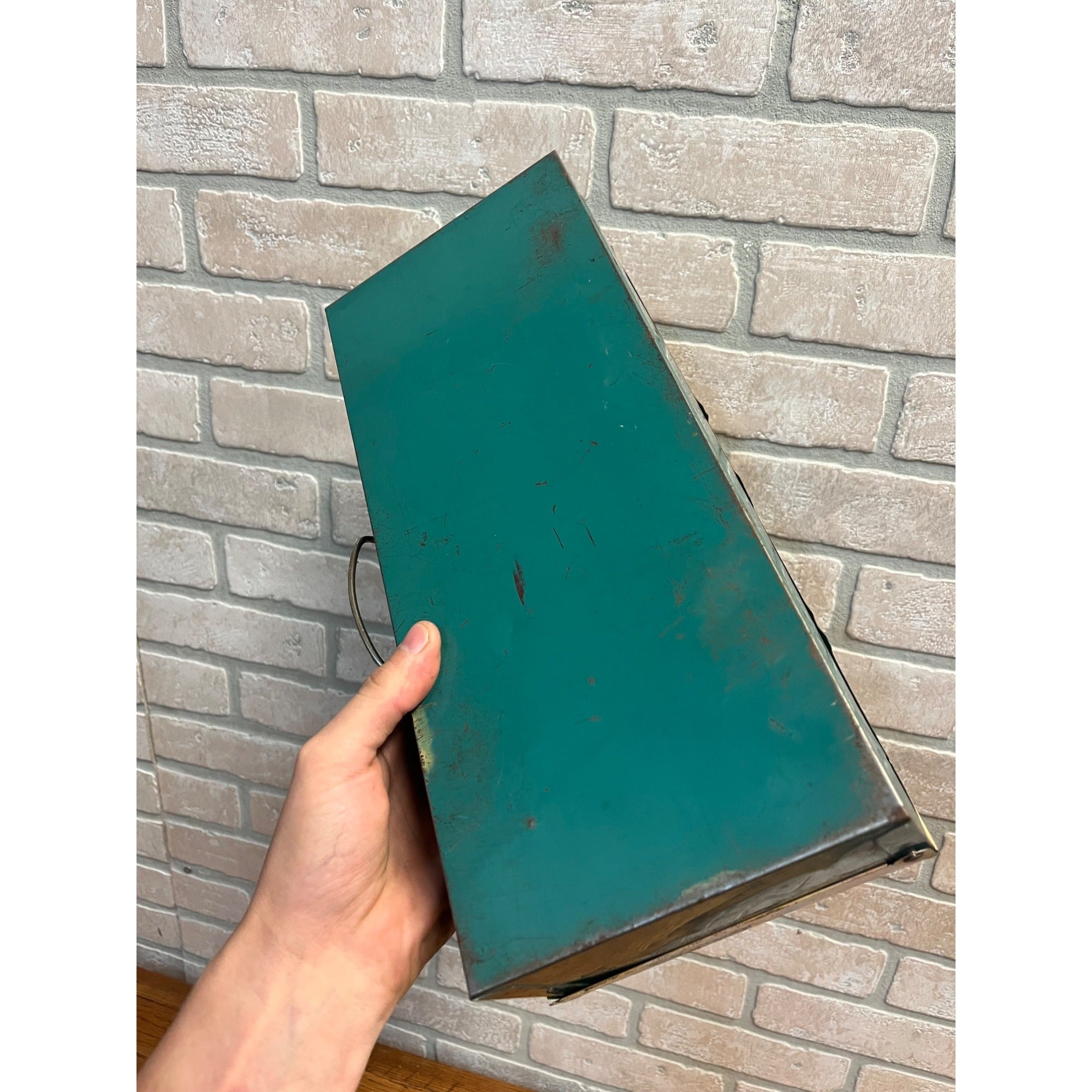 Vintage Howdy Doody Official Ranch House Metal Tool Box w/ Tools 1950s