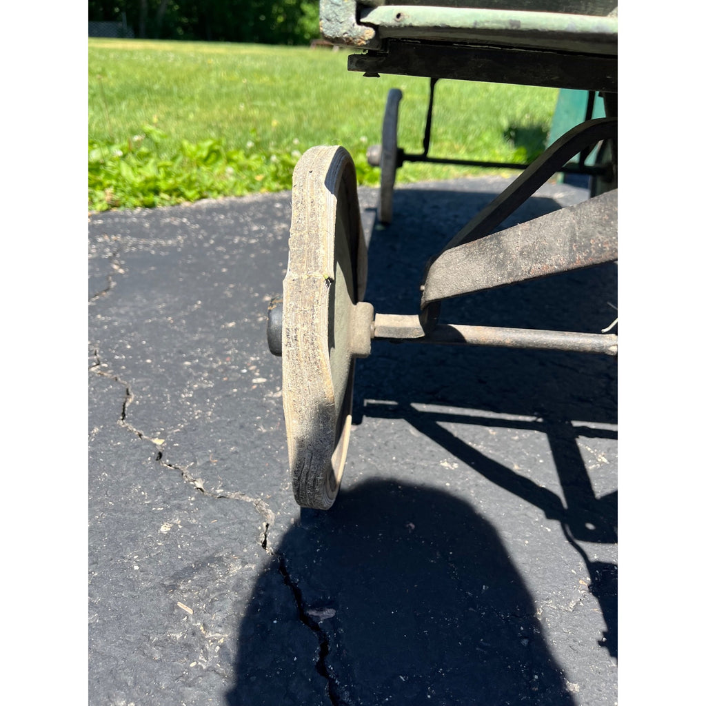 Vintage Early 1900s Chicago Evening American Newspaper Delivery Wagon Newsboy