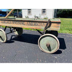 Vintage Early 1900s Chicago Evening American Newspaper Delivery Wagon Newsboy
