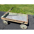 Vintage Early 1900s Chicago Evening American Newspaper Delivery Wagon Newsboy