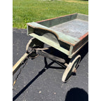 Vintage Early 1900s Chicago Evening American Newspaper Delivery Wagon Newsboy