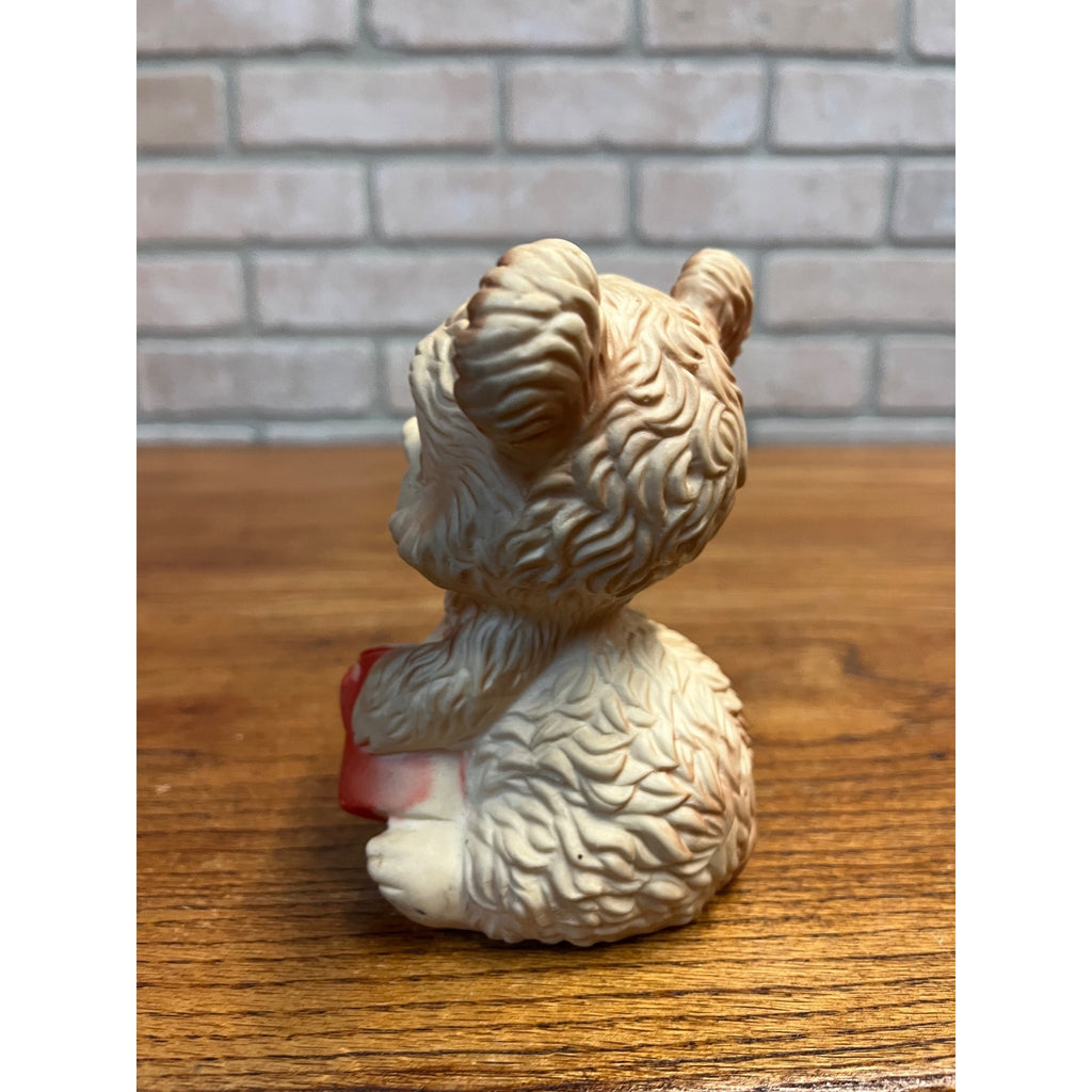 Vintage Edward Mobley Squeak Toy Bear W Honey Pot rubber 5.5" Squeaky Works