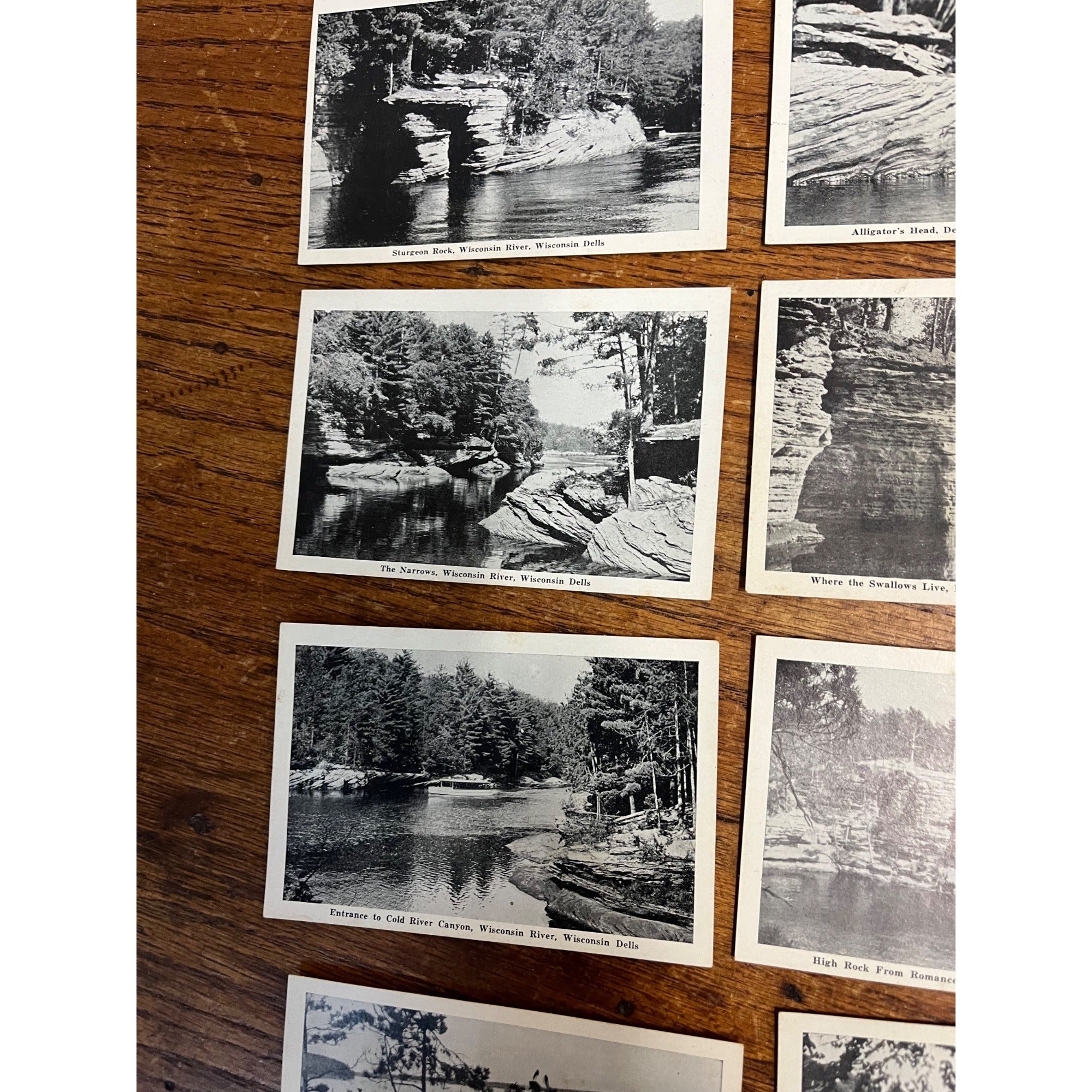 Vintage Wisconsin Dells Souvenir Phototone Postcards Pack 18 Cards