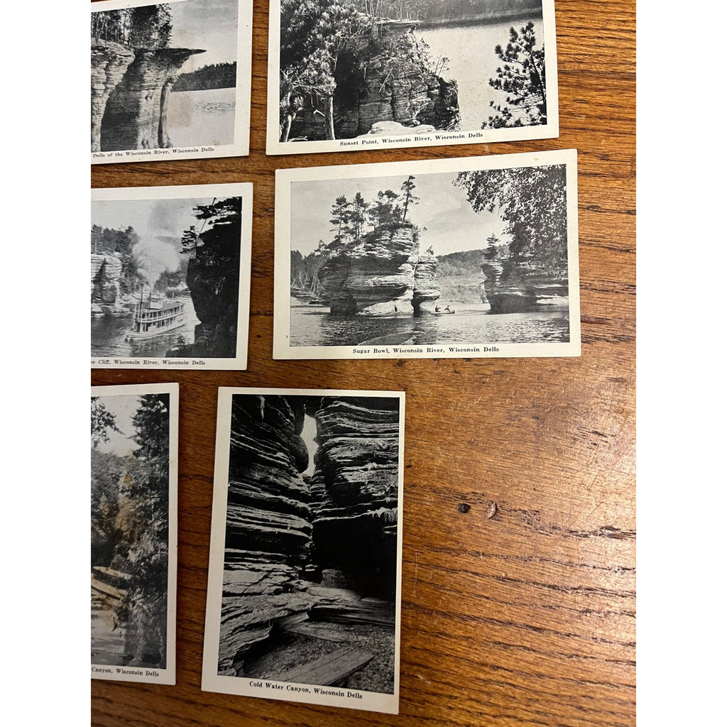 Vintage Wisconsin Dells Souvenir Phototone Postcards Pack 18 Cards