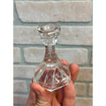Vintage Childs Miniature Glass Candle Sticker Holder