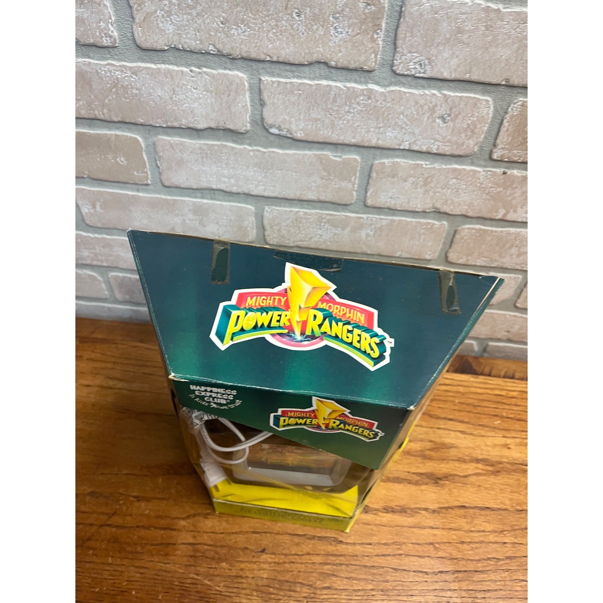 Vintage Mighty Morphin Power Rangers Soft Glow TV Projector Bedside Light NEW