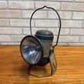 Vintage Battery Lantern Flashlight Metal Camping Railroad Utility Light