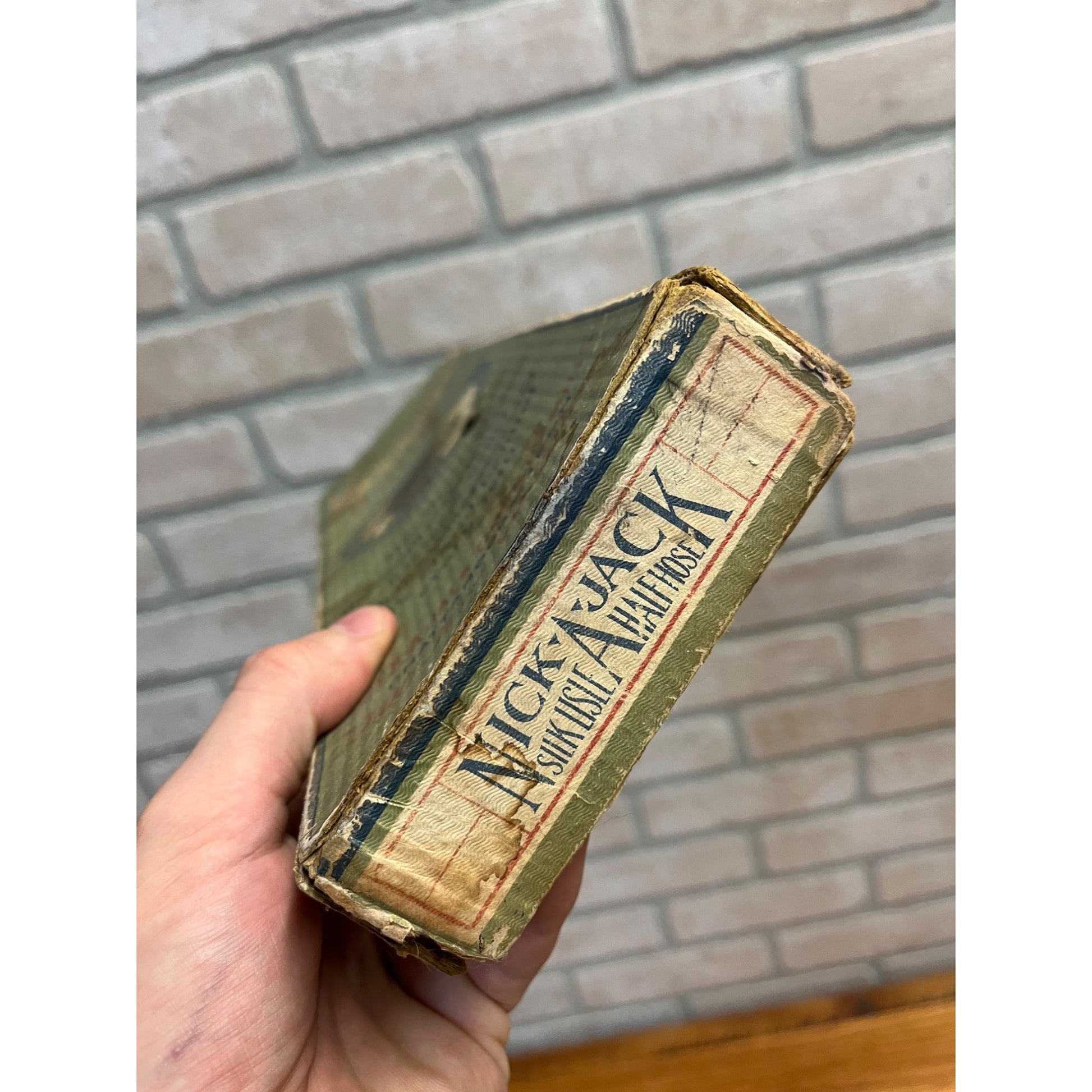 Vintage 1920s Nick-A-Jack Hosiery Box Chattanooga Store Display Indian Chief