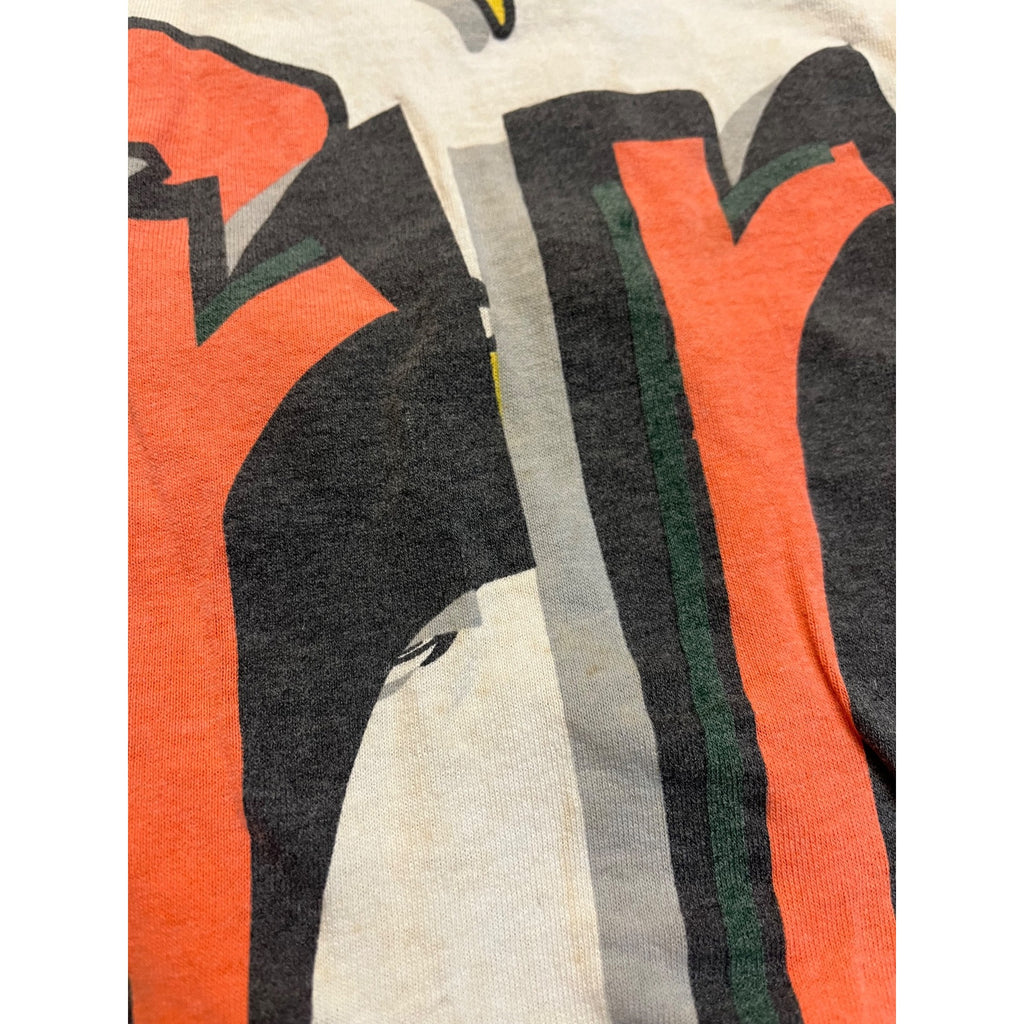 Vintage 90s Miami Hurricanes T-Shirt Mens XL NCAA Apex Single Stitch All Over Print