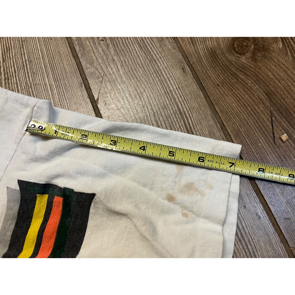 Vintage 90s Miami Hurricanes T-Shirt Mens XL NCAA Apex Single Stitch All Over Print