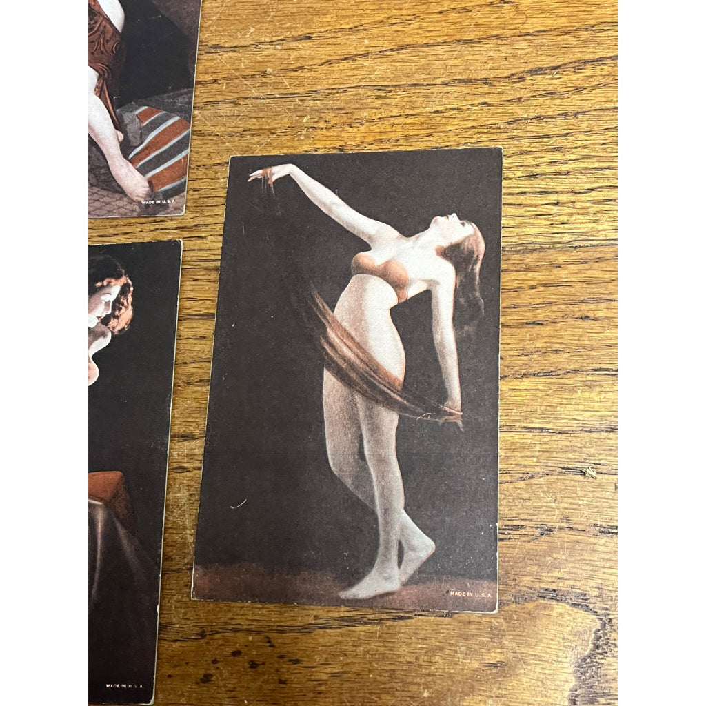 Vintage Lot (10) Early Arcade / Exhibit Supply Co. Pinup Risque Girls