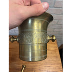 Antique Brass Apothecary Mortar and Pestle Pharmacy Drug Store Large 5"