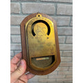 Vintage Vernco Gunstock Gifts Solid Walnut Weather Gauge Meekin-Flaherty Co. Fond du Lac, WI The Vernon Company