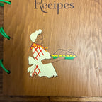 Vintage 1965 Fine Old Dixie Recipes Southern Cook Book Wood Covers Culinary Arts