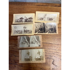 Antique 1900s Stereoscope Stereoviewer Card Viewer w/ 50 Photograph Cards