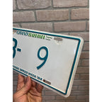 Vintage Metal License Plate Grand Bahama Freeport/Lucaya Vintage Speed Week '84 GB- 9