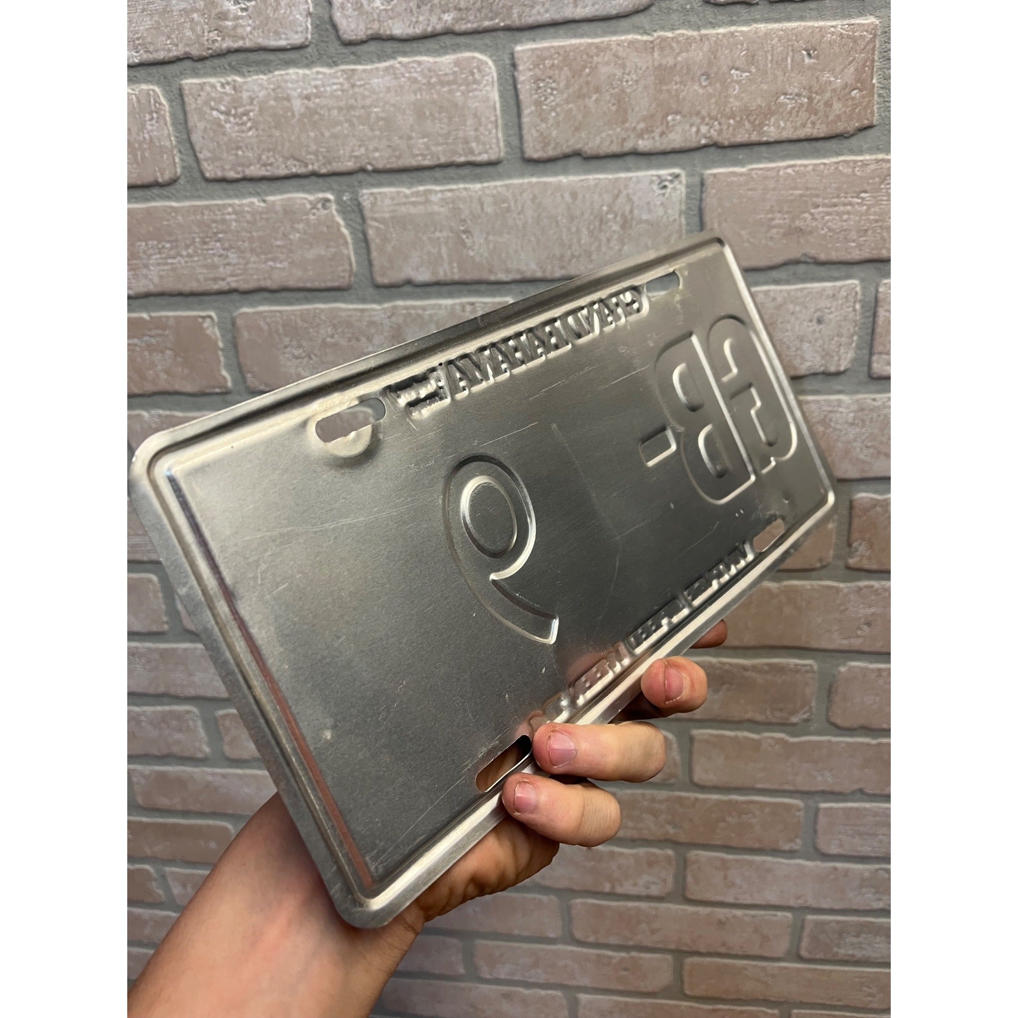 Vintage Metal License Plate Grand Bahama Freeport/Lucaya Vintage Speed Week '84 GB- 9