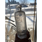 L. Werrbach c1890s Milwaukee Wis Embossed Soda Bottle Blob Top Hutchinson