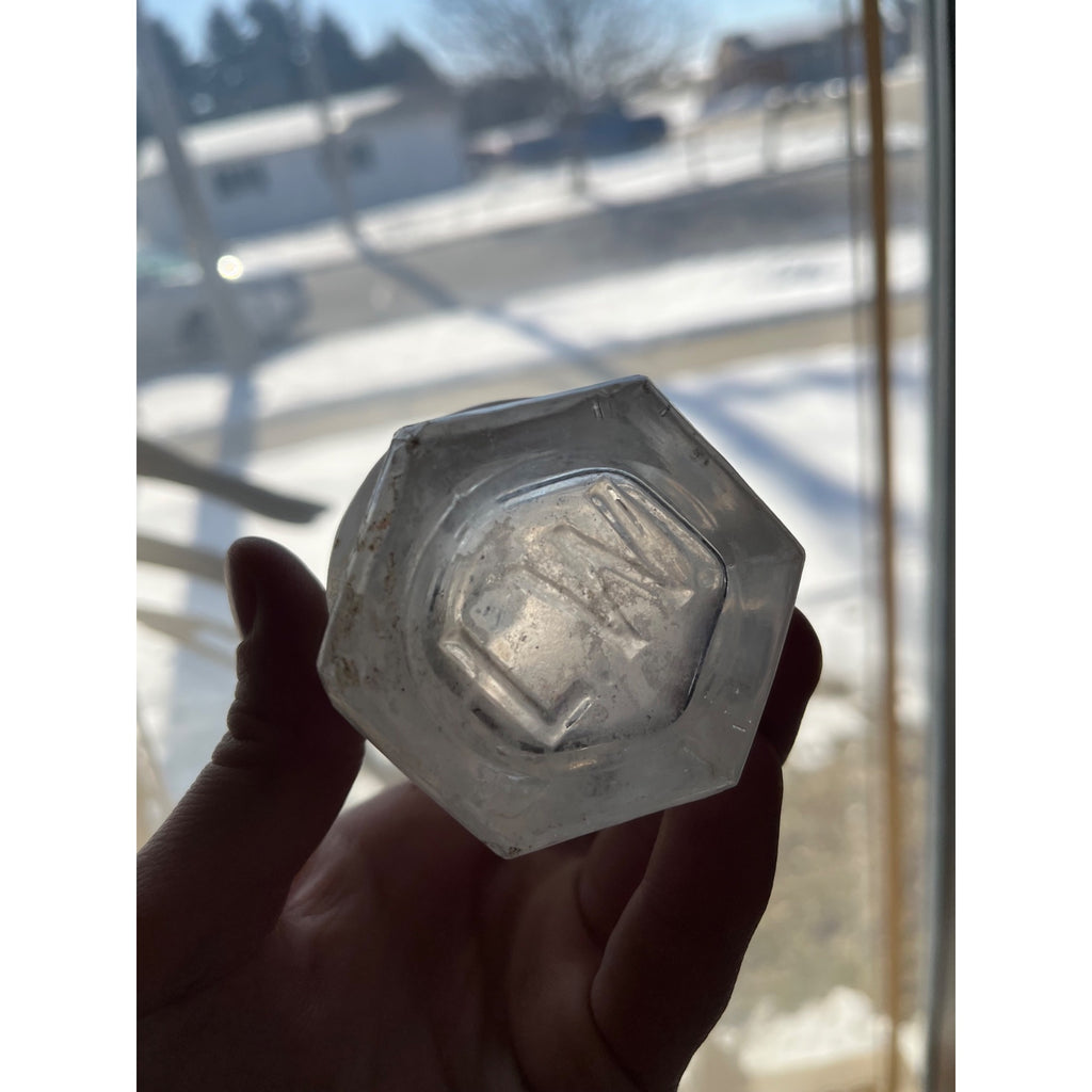 L. Werrbach c1890s Milwaukee Wis Embossed Soda Bottle Blob Top Hutchinson