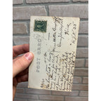 Vintage 1909 Kilbourn Wisconsin RPPC Postcard School Building Wisconisn Dells
