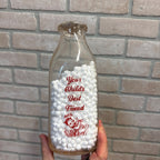 Vintage Barton Dairy Wisconsin WI Wis ACL Quart Milk Bottle RARE
