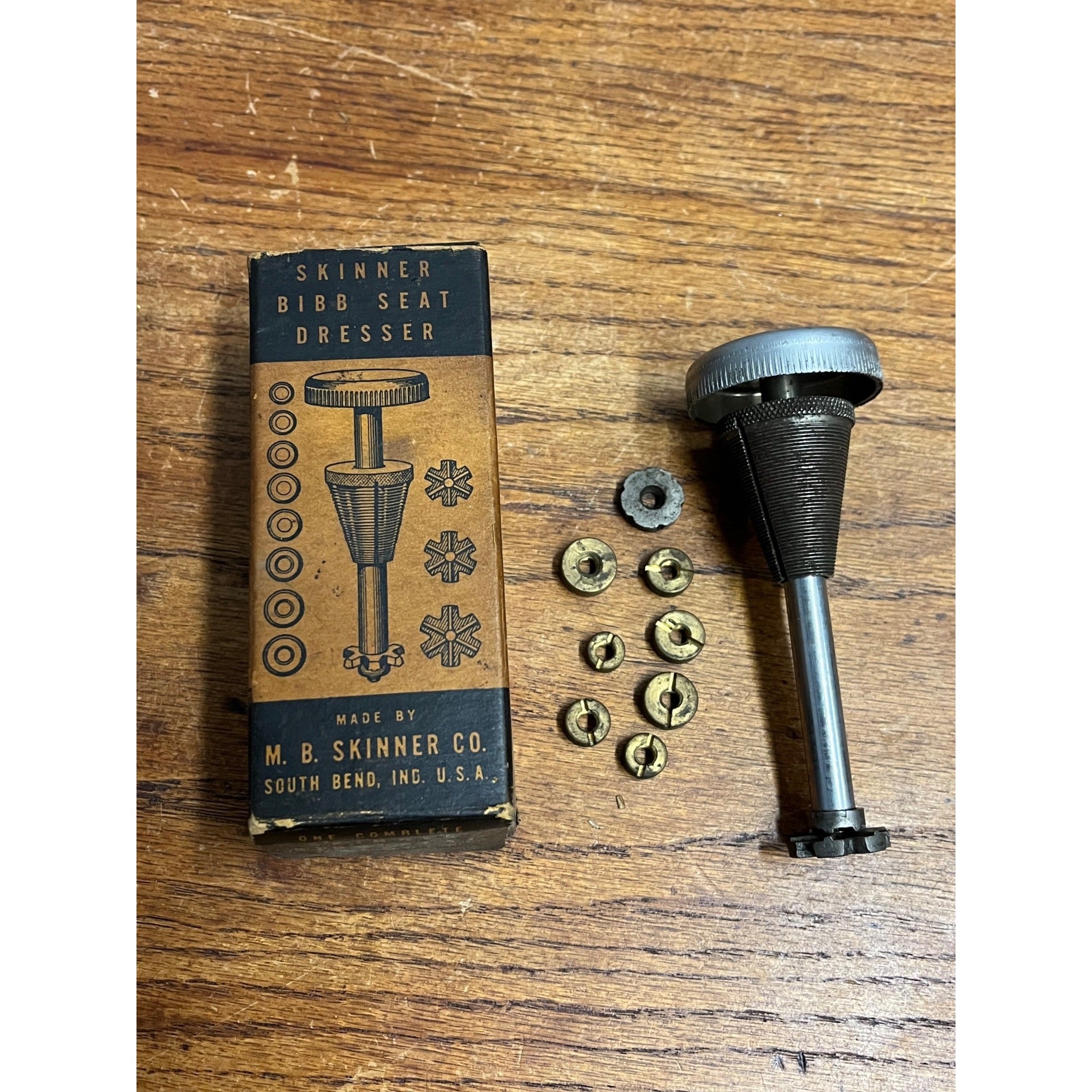 Vintage Skinner Bibb Seat Dresser Faucet Tool - Original Box