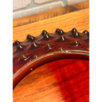 Hobbs Victorian Hobnail Dewdrop Cranberry Hanging Library Oil Lamp Shade 13.75"