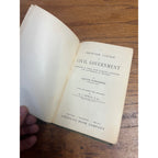 Shorter Course In Civil Government Wisconsin Edition By Calvin Townsend Hardcover 1894 American Book Company Civics