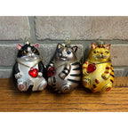 Smithsonian Institution Blown Glass Hand Painted Fat Cat Christmas Ornament (3)