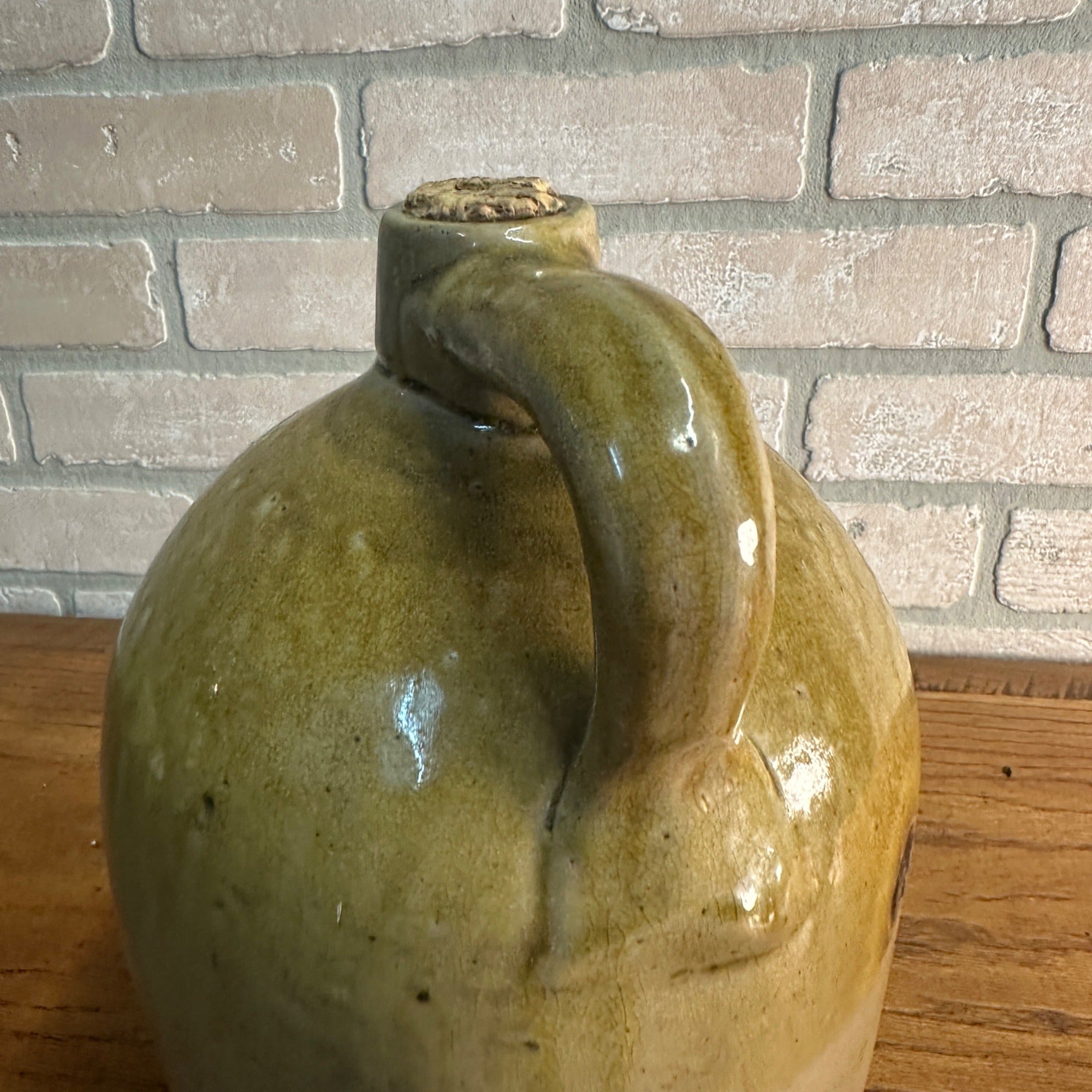 Antique Bosworth & Sons Druggists Milwaukee Wis Stoneware Two-Tone Jug